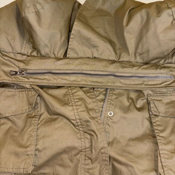 Sam Edelman Womans Utility Jacket Size L, Gorpcore Khaki Y2K Essential outdoor - Picture 4 of 11